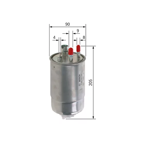 Palivový filter F 026 402 054 /BOSCH/ - obr. 4
