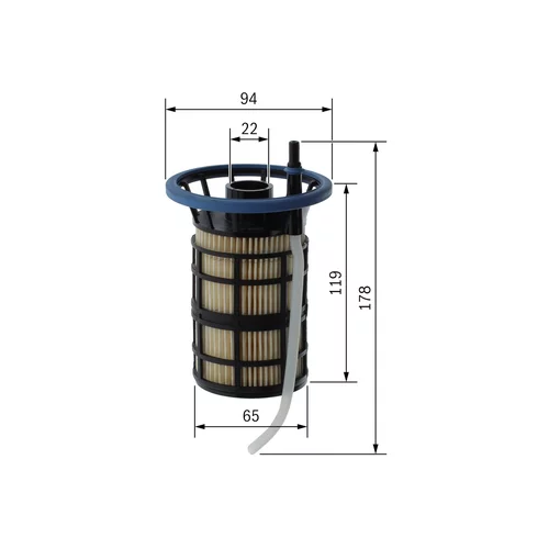 Palivový filter F 026 402 291 /BOSCH/ - obr. 4