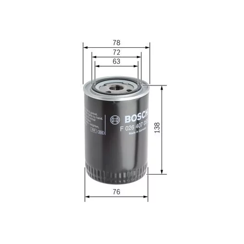 Hydraulický filter automatickej prevodovky F 026 407 114 /BOSCH/ - obr. 4