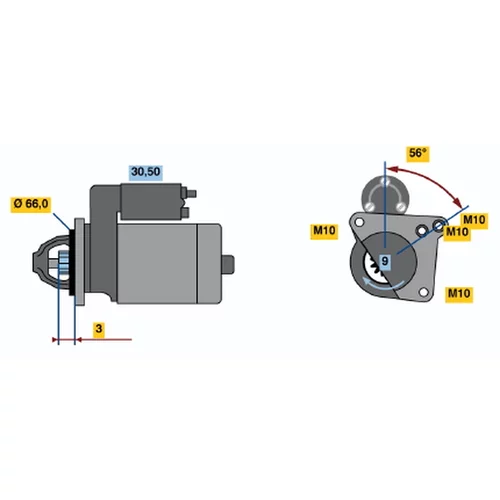 Štartér 0 001 106 017 /BOSCH/ - obr. 4