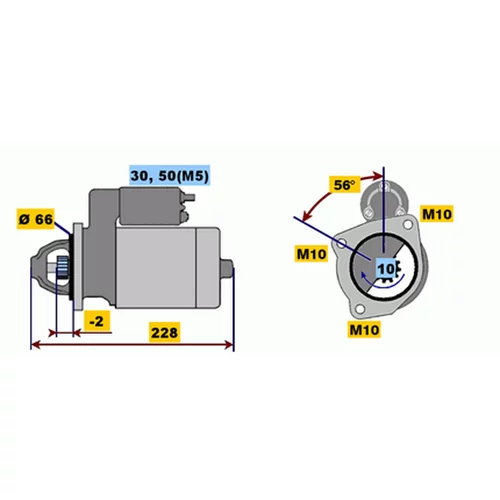 Štartér 0 001 108 183 /BOSCH/