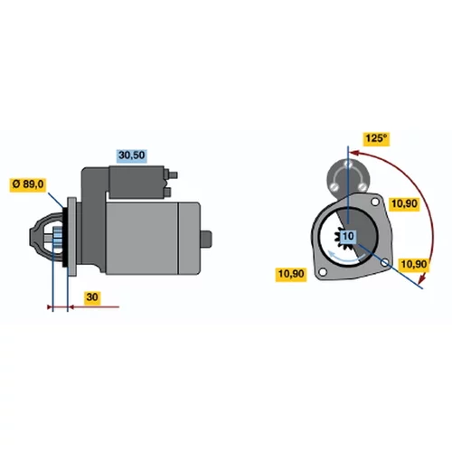 Štartér 0 001 231 017 /BOSCH/ - obr. 4