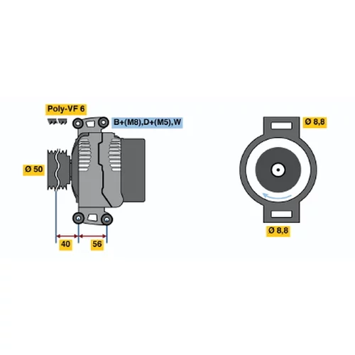 Alternátor BOSCH 0 123 320 065