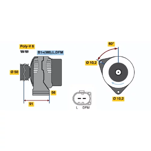 Alternátor 0 124 515 133 /BOSCH/ - obr. 4