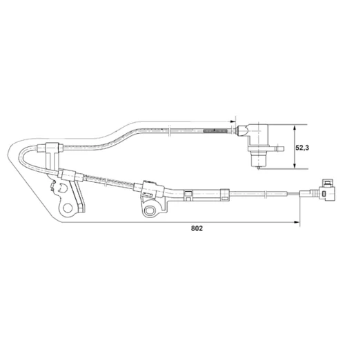 Snímač počtu otáčok kolesa 0 265 006 676 /BOSCH/ - obr. 4