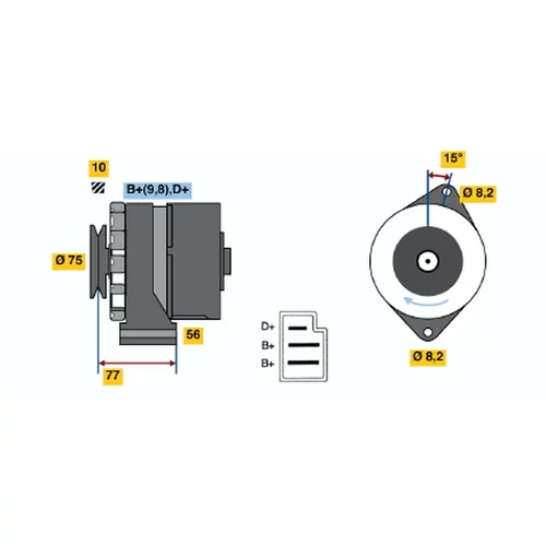 Alternátor BOSCH 0 986 030 740