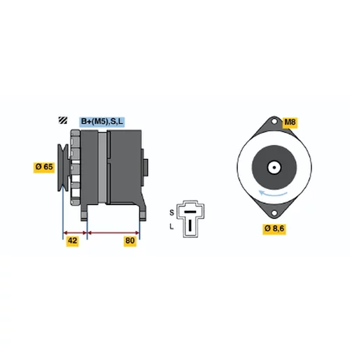 Alternátor BOSCH 0 986 033 471