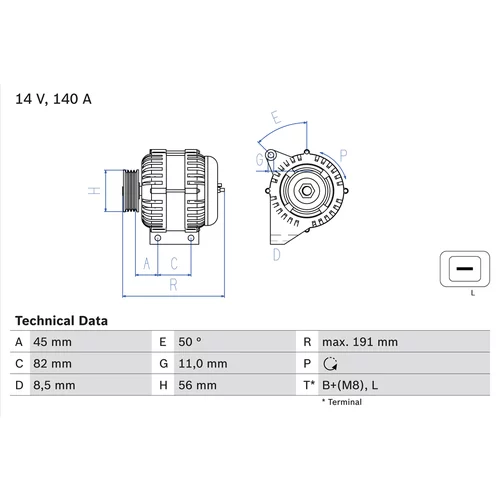 Alternátor BOSCH 0 986 042 840