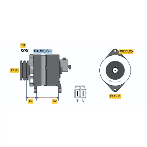 Alternátor BOSCH 0 986 044 290