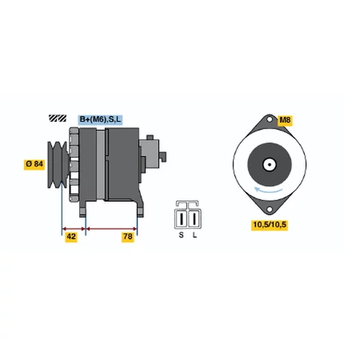 Alternátor BOSCH 0 986 046 431