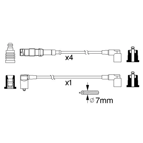 Sada zapaľovacích káblov 0 986 356 333 /BOSCH/ - obr. 4