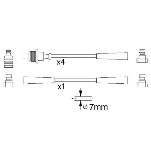 Sada zapaľovacích káblov 0 986 356 820 /BOSCH/ - obr. 4