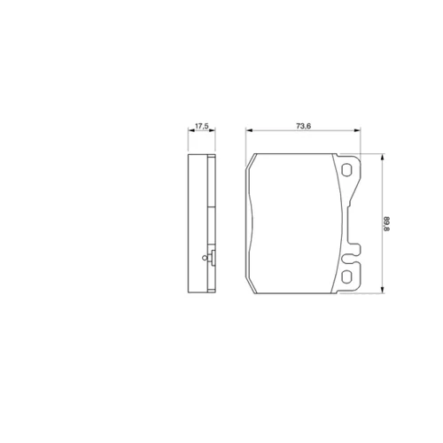 Sada brzdových platničiek kotúčovej brzdy 0 986 463 412 /BOSCH/ - obr. 4
