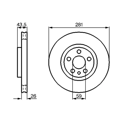 Brzdový kotúč 0 986 478 812 /BOSCH/ - obr. 4