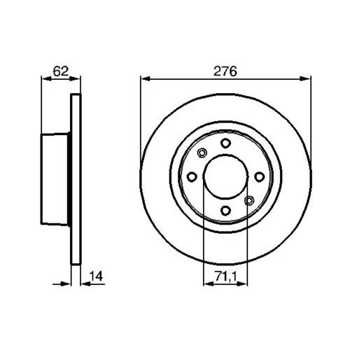Brzdový kotúč 0 986 478 981 /BOSCH/ - obr. 4