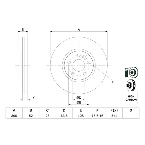 Brzdový kotúč 0 986 479 261 /BOSCH/ - obr. 4