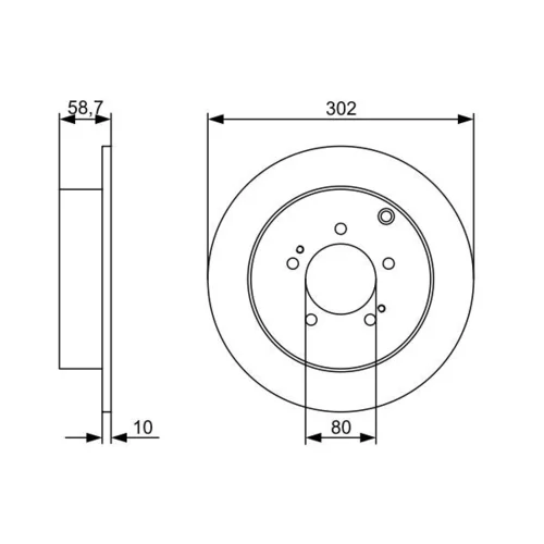 Brzdový kotúč 0 986 479 318 /BOSCH/ - obr. 4