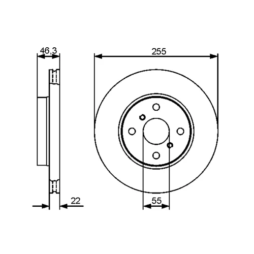 Brzdový kotúč 0 986 479 430 /BOSCH/ - obr. 4