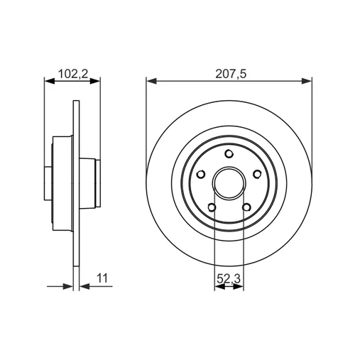 Brzdový kotúč 0 986 479 724 /BOSCH/ - obr. 4