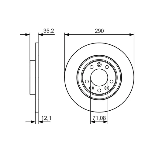 Brzdový kotúč 0 986 479 C25 /BOSCH/ - obr. 4