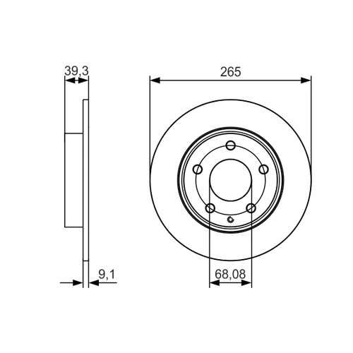 Brzdový kotúč 0 986 479 C26 /BOSCH/ - obr. 4