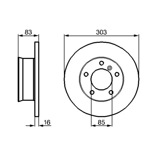 Brzdový kotúč 0 986 479 C84 /BOSCH/ - obr. 4