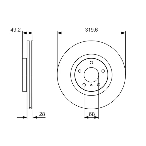 Brzdový kotúč 0 986 479 R22 /BOSCH/ - obr. 4