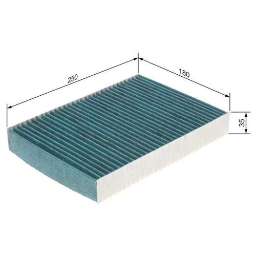 Filter vnútorného priestoru 0 986 628 546 /BOSCH/ - obr. 4
