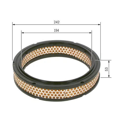 Vzduchový filter 1 457 429 953 /BOSCH/ - obr. 4