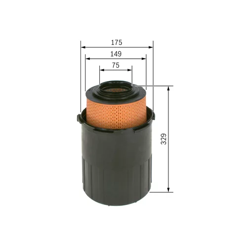 Vzduchový filter 1 457 433 005 /BOSCH/ - obr. 4