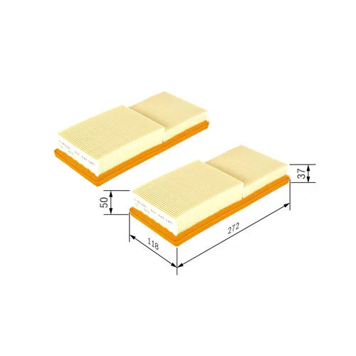Vzduchový filter 1 457 433 049 /BOSCH/ - obr. 4
