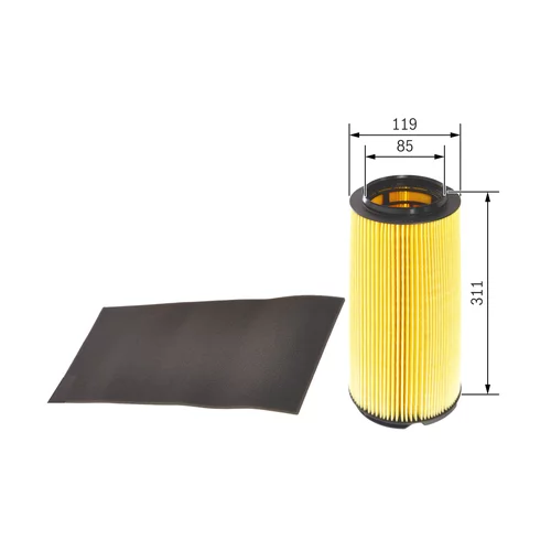 Vzduchový filter 1 457 433 336 /BOSCH/ - obr. 4