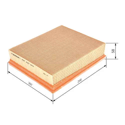Vzduchový filter 1 457 433 549 /BOSCH/ - obr. 4