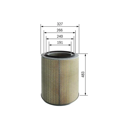 Vzduchový filter 1 457 433 901 /BOSCH/ - obr. 4