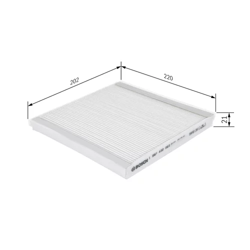 Filter vnútorného priestoru 1 987 432 063 /BOSCH/ - obr. 4