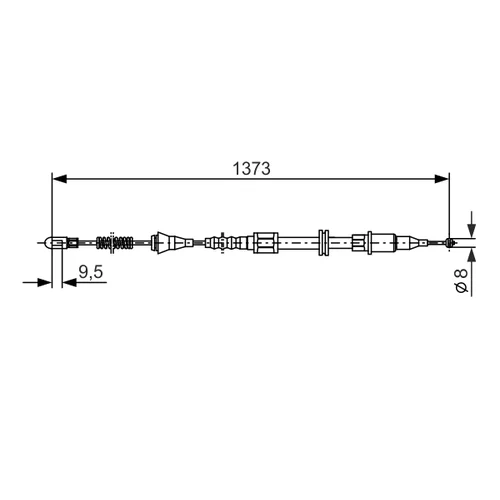 Ťažné lanko parkovacej brzdy 1 987 477 309 /BOSCH/ - obr. 3