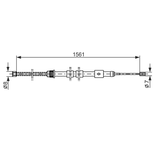 Ťažné lanko parkovacej brzdy 1 987 477 430 /BOSCH/ - obr. 4