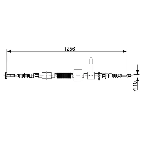 Ťažné lanko parkovacej brzdy 1 987 477 622 /BOSCH/ - obr. 4