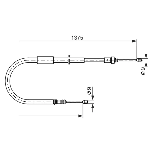 Ťažné lanko parkovacej brzdy 1 987 477 967 /BOSCH/ - obr. 4