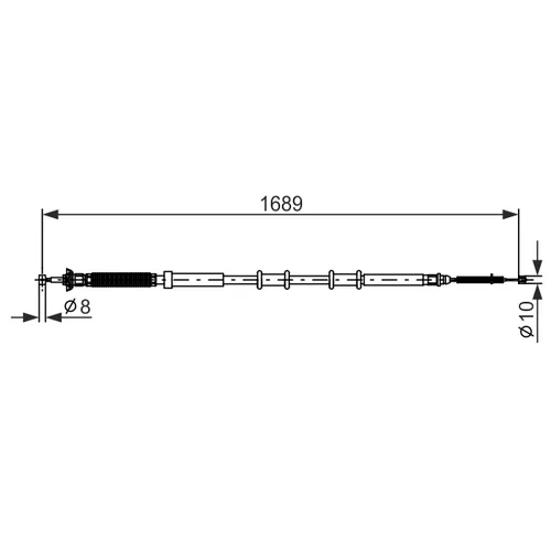 Ťažné lanko parkovacej brzdy 1 987 477 975 /BOSCH/ - obr. 4