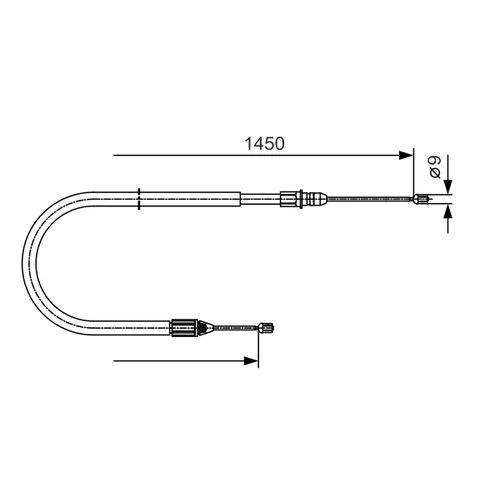 Ťažné lanko parkovacej brzdy 1 987 482 040 /BOSCH/