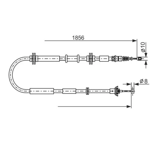 Ťažné lanko parkovacej brzdy 1 987 482 892 /BOSCH/ - obr. 4