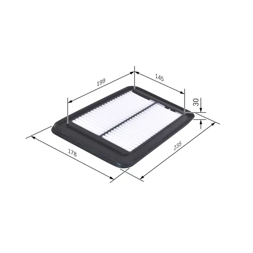 Vzduchový filter F 026 400 127 /BOSCH/ - obr. 4