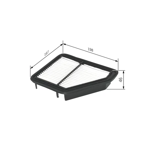 Vzduchový filter F 026 400 132 /BOSCH/ - obr. 4