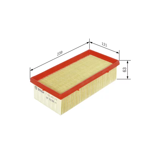 Vzduchový filter F 026 400 376 /BOSCH/ - obr. 4