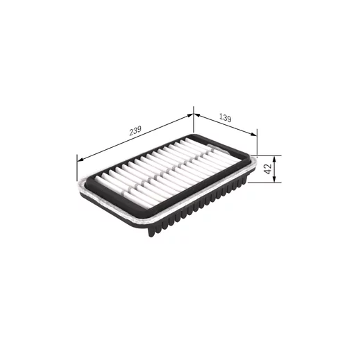 Vzduchový filter F 026 400 418 /BOSCH/ - obr. 4