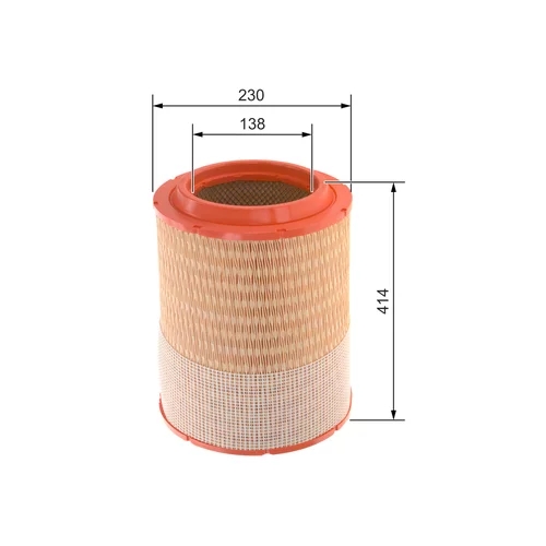 Vzduchový filter F 026 400 486 /BOSCH/ - obr. 4