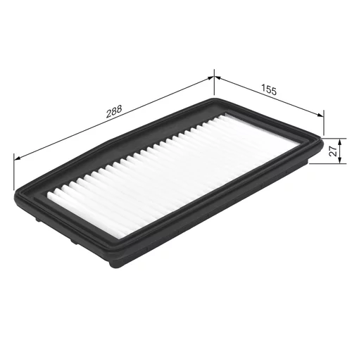 Vzduchový filter F 026 400 512 /BOSCH/ - obr. 4