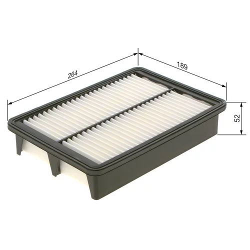 Vzduchový filter F 026 400 587 /BOSCH/ - obr. 4