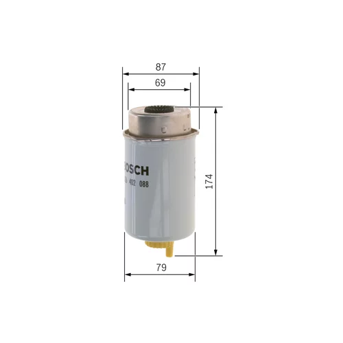 Palivový filter F 026 402 088 /BOSCH/ - obr. 4
